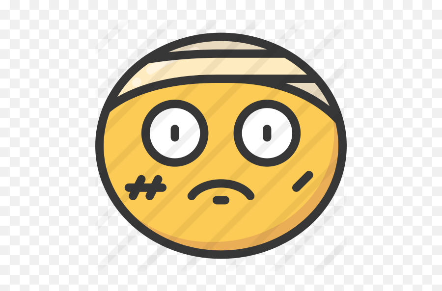 Injured - Free Smileys Icons Circle Square Emoji,Emoticons P