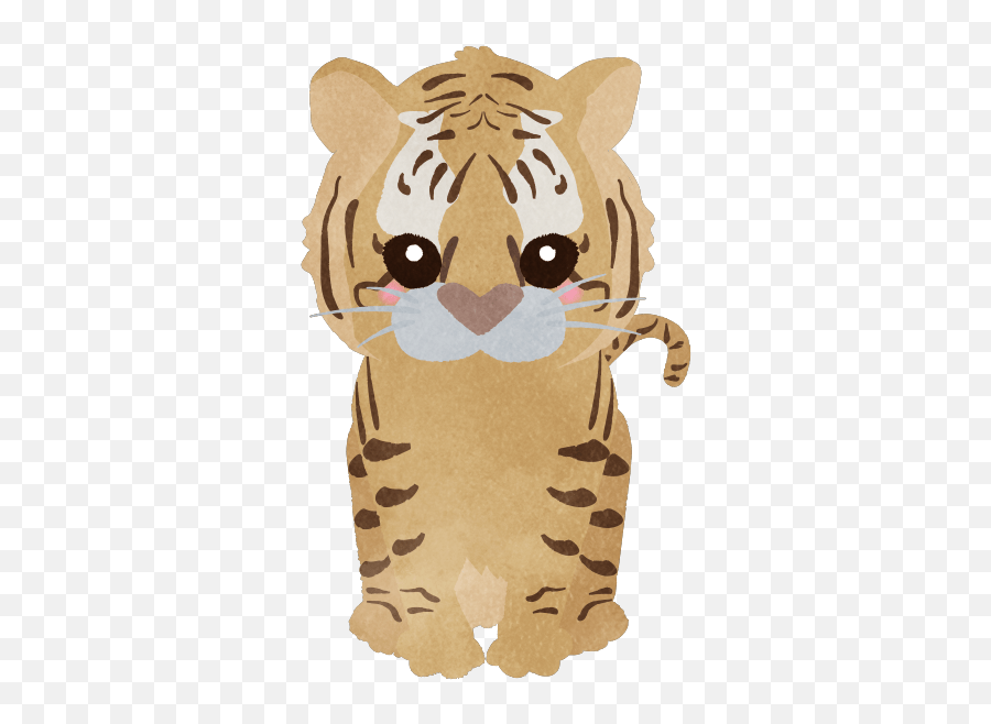 Menacing Tiger Full Body - Cute2u A Free Cute Illustration Emoji,Menacing Emojis