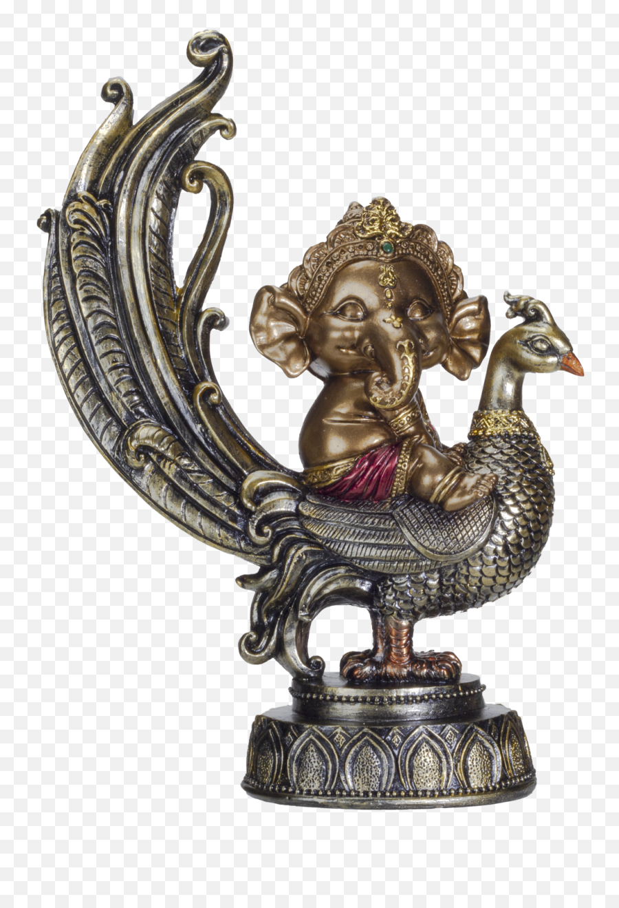 Ebros Hindu Elephant God Lord Ganesha On Peacock Lord Of Success Figurine Statue Emoji,Egg Gautama Emojis