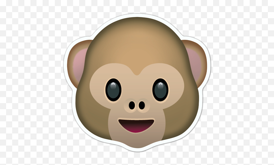 Sticker Emoticon Monkey Face - Cara De Mono Emoji,Headache Emoji