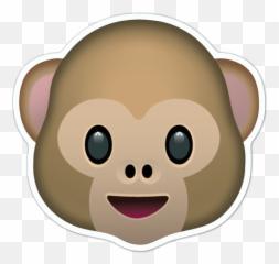Sticker Emoticon Monkey Face - Cara De Mono Emoji,Headache Emoji