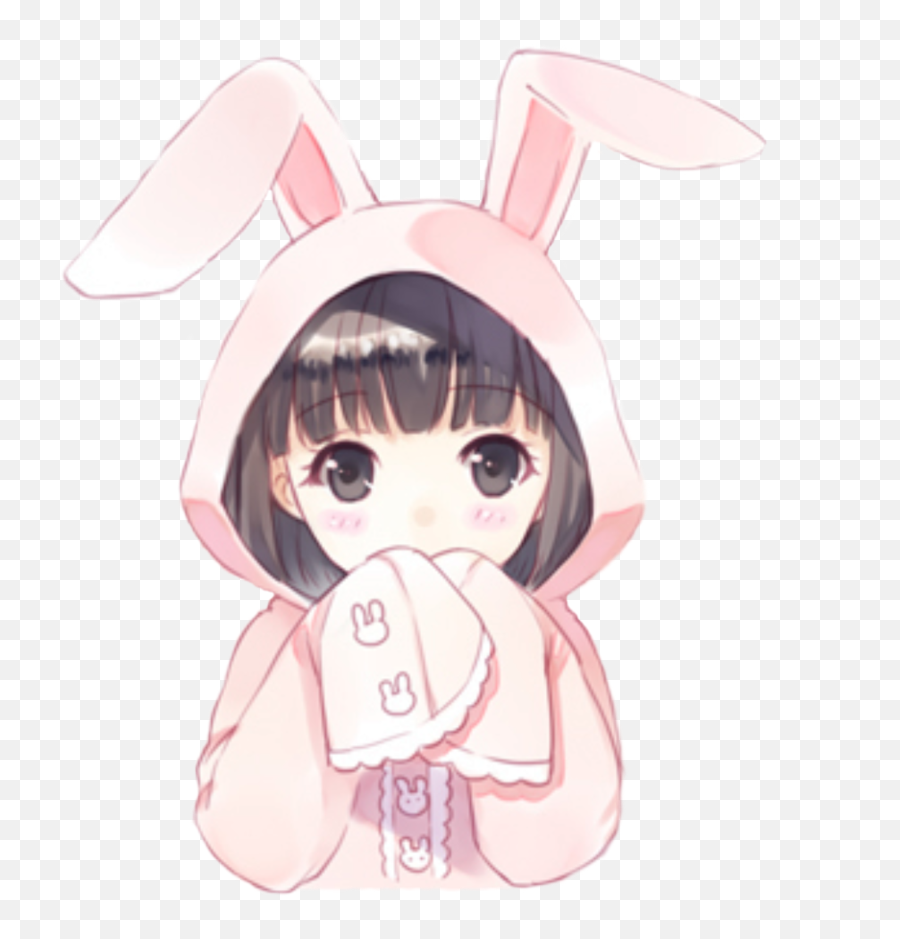 Cute Anime Download Transparent Png Image Png Arts Emoji,Bunny Girl Emoji