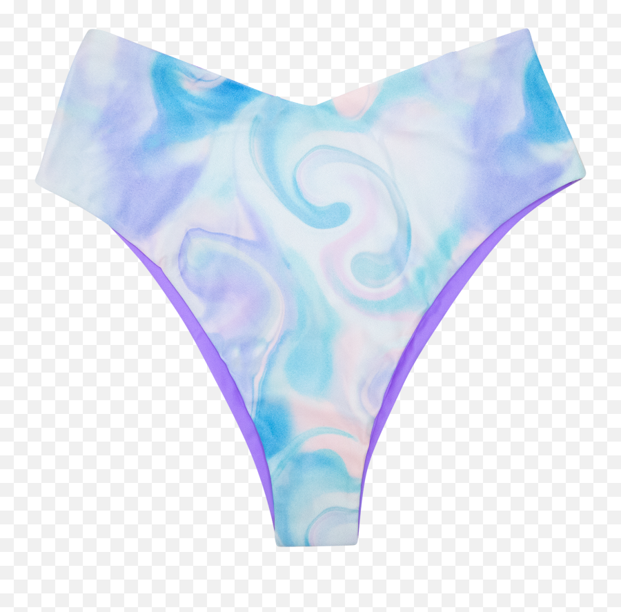 Purple Swirl Reversible Bikini Bottom Emoji,Swirl Emoji