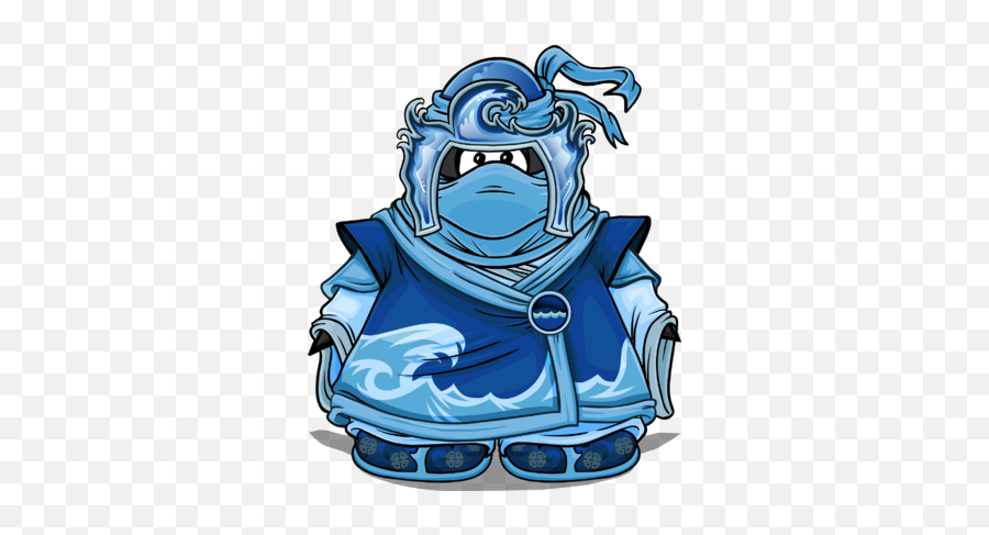 Water Suit Club Penguin Wiki Fandom - Club Penguin Card Jitsu Emoji,Blue Emoji Outfit