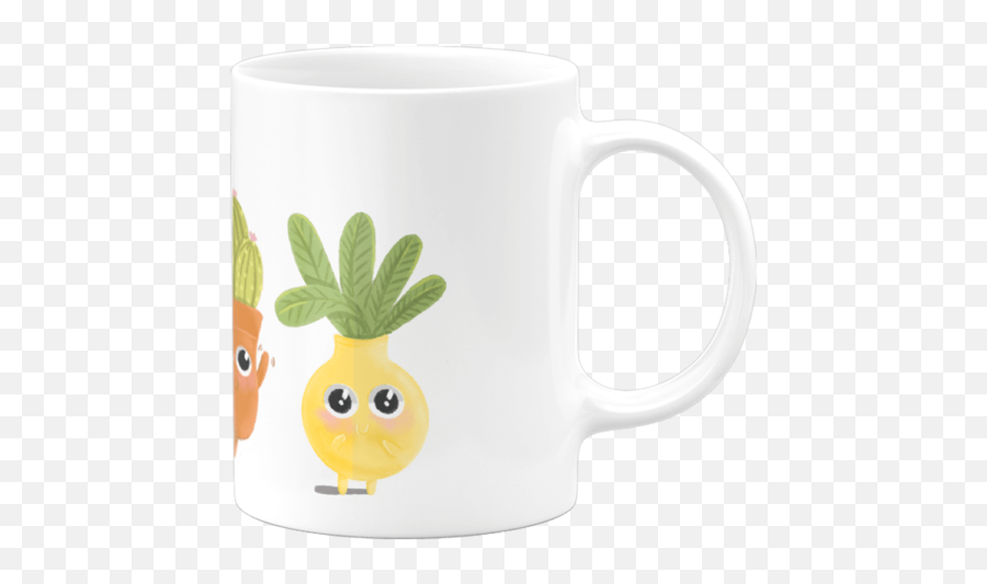 Potted Plants Mug - Serveware Emoji,Coffee Mug Emoticon