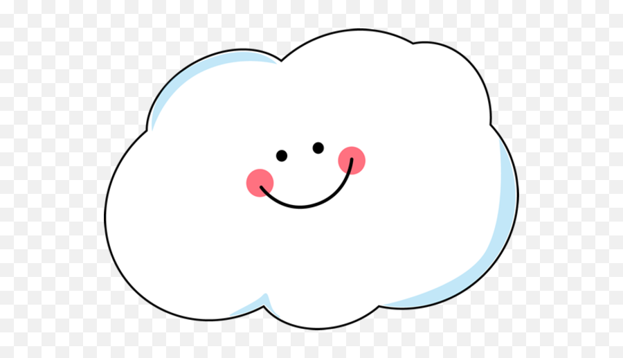 Clouds Clipart Face - Smiley Face Cloud Png Emoji,Cloud Emoji Transparent