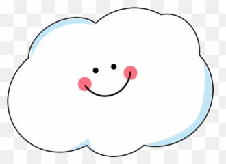 Clouds Clipart Face - Smiley Face Cloud Png Emoji,Cloud Emoji Transparent