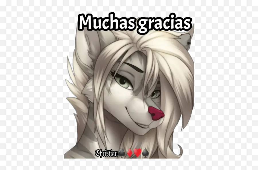 Chica Loba Stickers For Whatsapp - Furry Anime Girls Wolf Emoji,Emojis Para Chicas