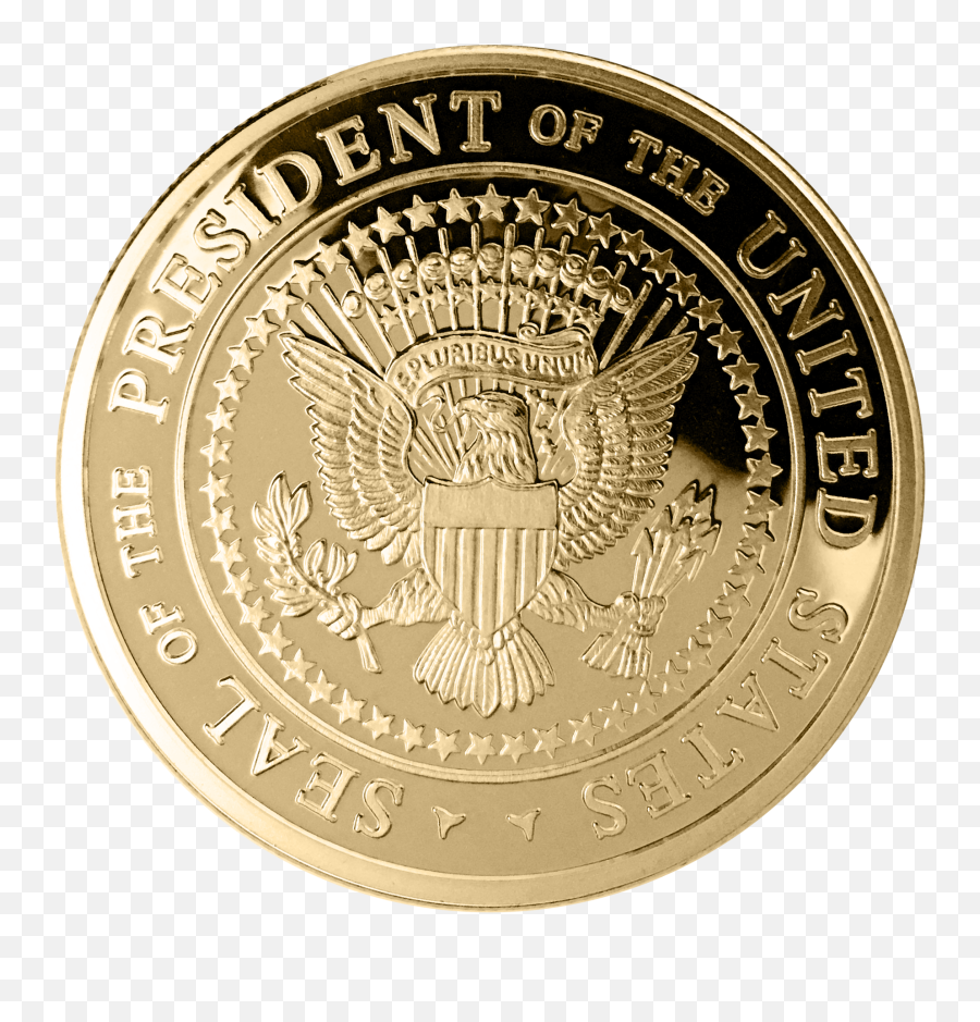 Download United Gold Of Us States Election Seal Clipart Png - Us President Seal Gold Emoji,Trump Bunny Dance Emoticon