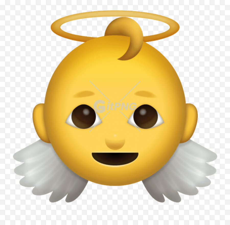 Baby Angel Emoji Free Download Iphone - Angel Baby Emoji Png,Angel Emoji