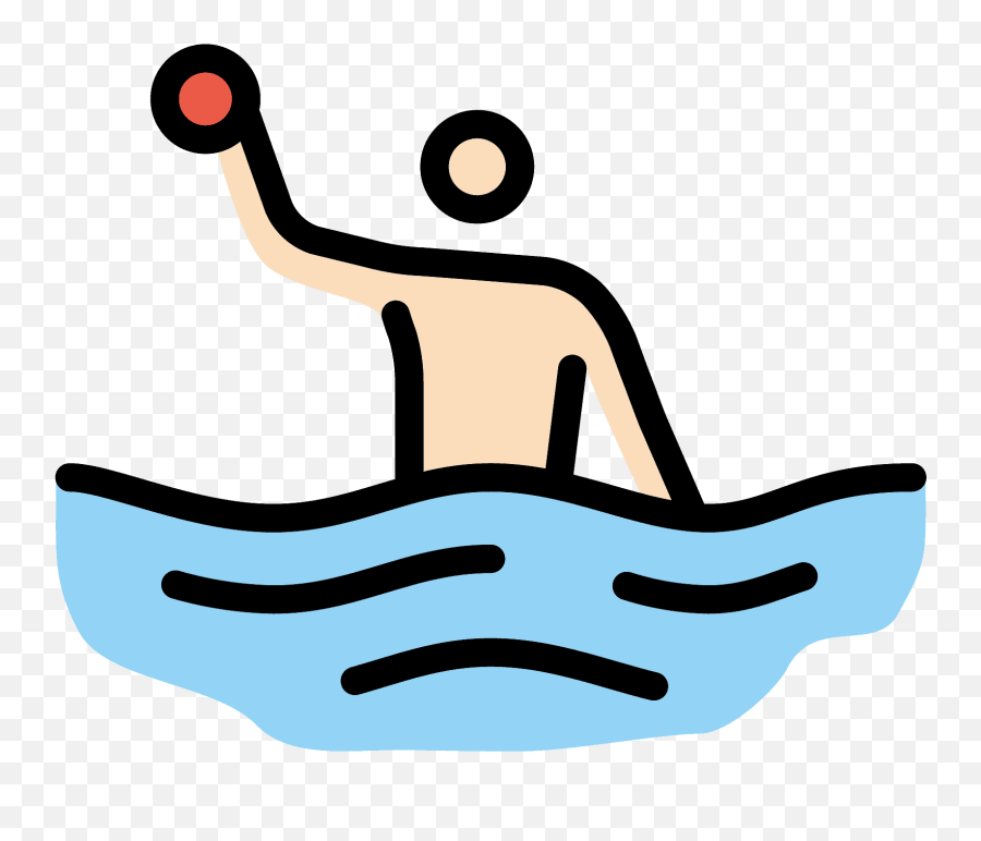 Man Playing Water Polo Emoji Clipart - Water Polo,Wet Emojis Png