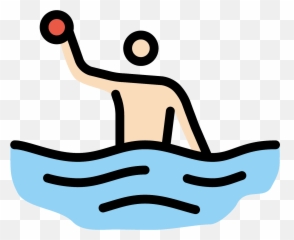 Man Playing Water Polo Emoji Clipart - Water Polo,Wet Emojis Png
