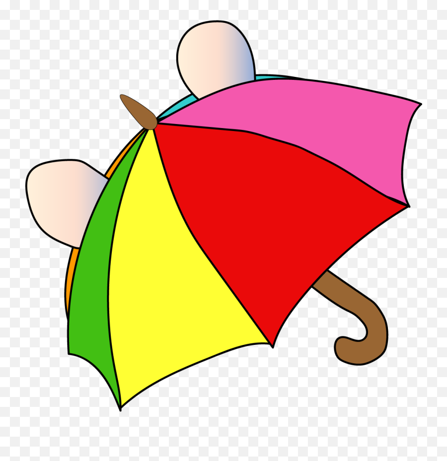 Cute Umbrella Rainbow Illustration - Dot Emoji,Cloud Umbrella Hearts Emoticons