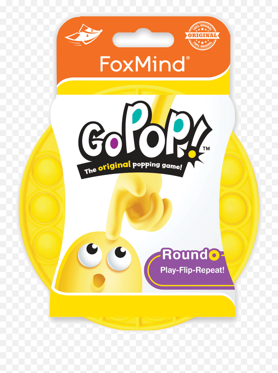 Go Pop Roundo Foxmind - Go Pop Roundo Yellow Emoji,Hobi Keychain Rainbow Emoticon