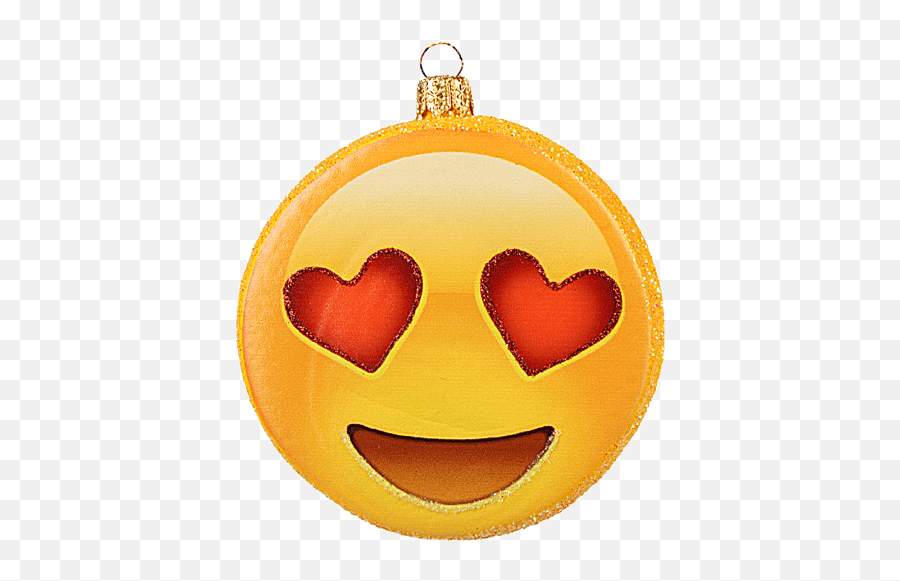 Smiling Face Wheart - Shaped Eyes Emoji,Orange.heart Emoticon