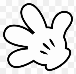Manos De Mickey Mouse En Foami - Printable Mickey Mouse Glove Emoji,Emoji Mano Se?alando