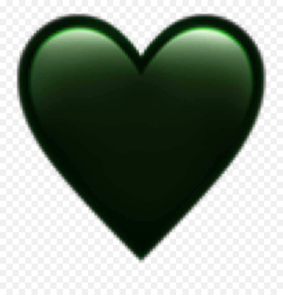 Dark Green Heart Sticker - Girly Emoji,Dark Green Heart Emoji