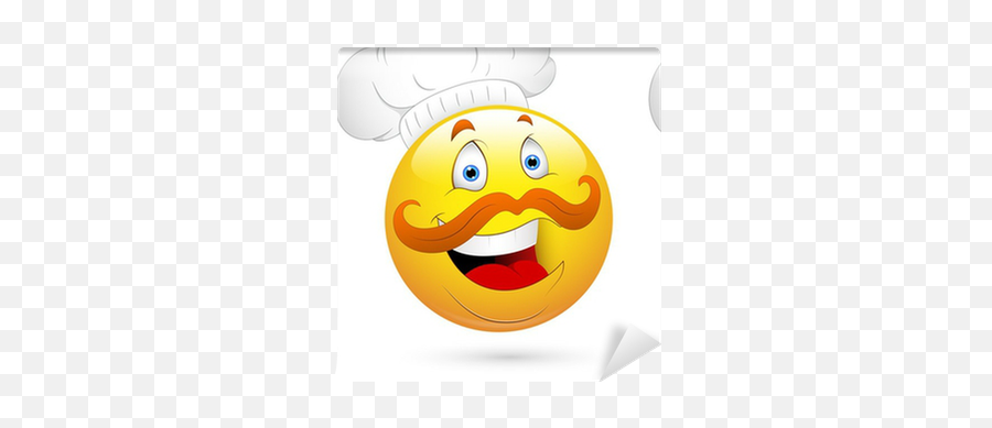Smiley Vector Illustration - Smiley Chef Emoji,Chef Smile Emoticon