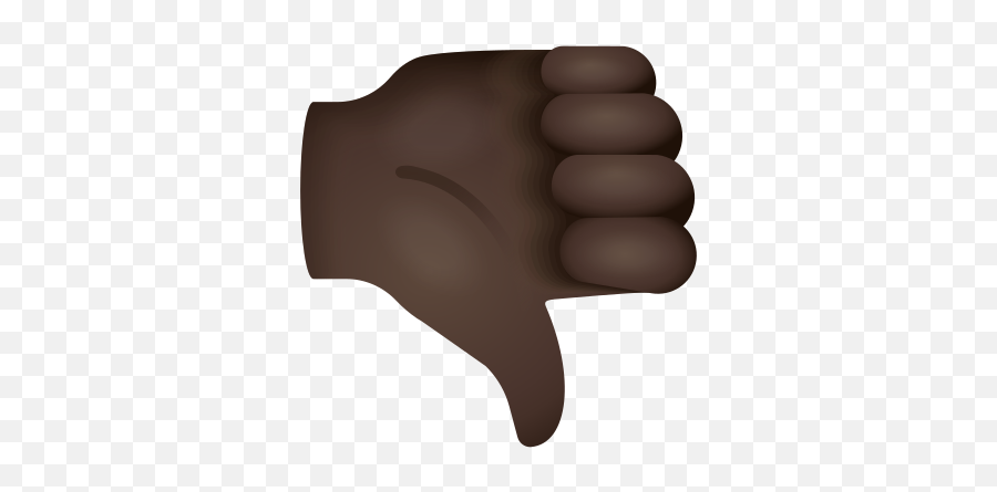 Icono De Thumbs Down Dark Skin Tone Estilo Emoji - Fist,Emoji Con Las Manos Arriba