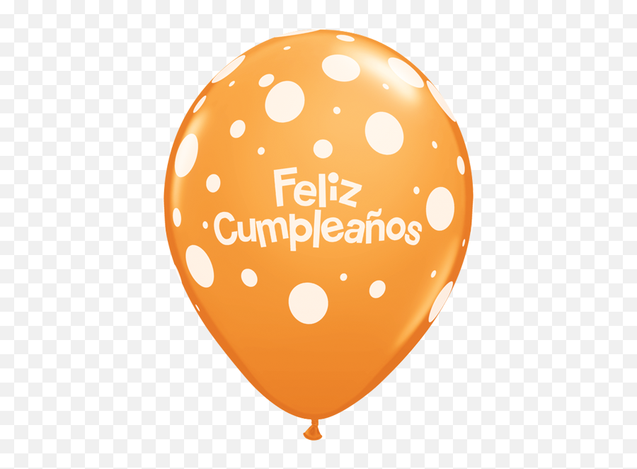 11 Inch Birthday Around Orange Balloons - Birthday Balloons Emoji,Birthday Balloon Emoji