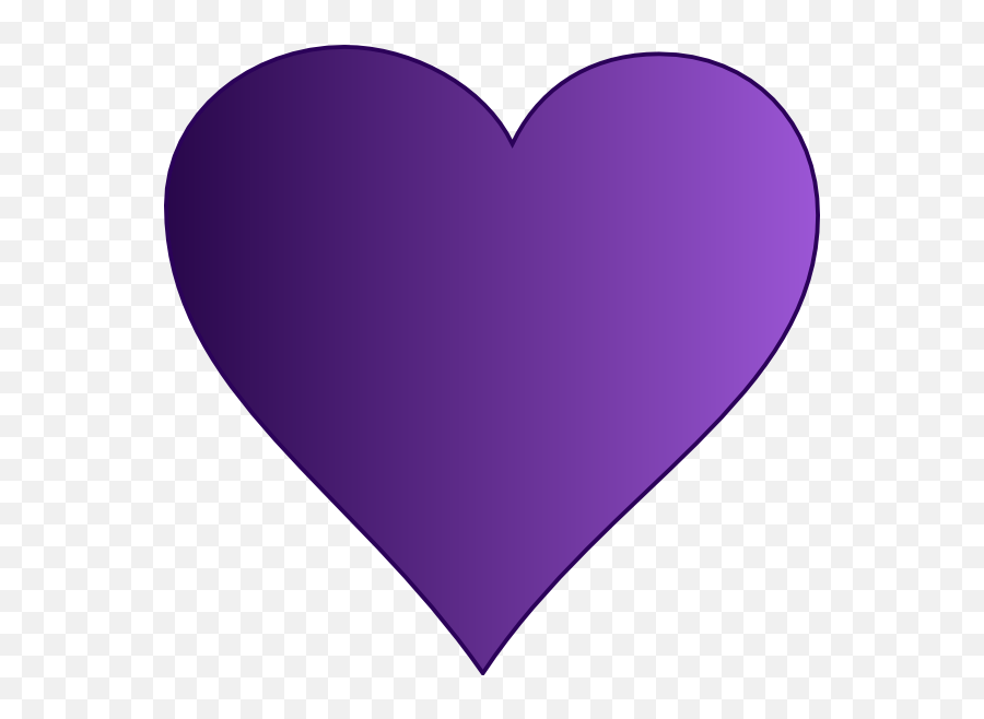 Purple Clipart Love Heart - Purple Love Heart Clip Art Emoji,Purple Heart Medal Emoji