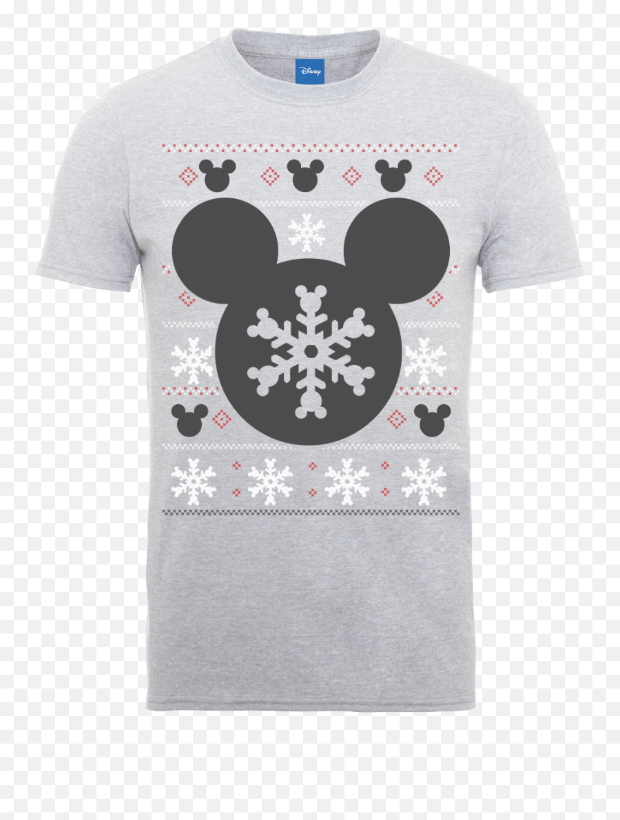 Disney Mickey Mouse Mickey Christmas Menu0027s Grey T - Shirt Grey Christmas T Shirt Disney Emoji,Moon Emoji Shirt