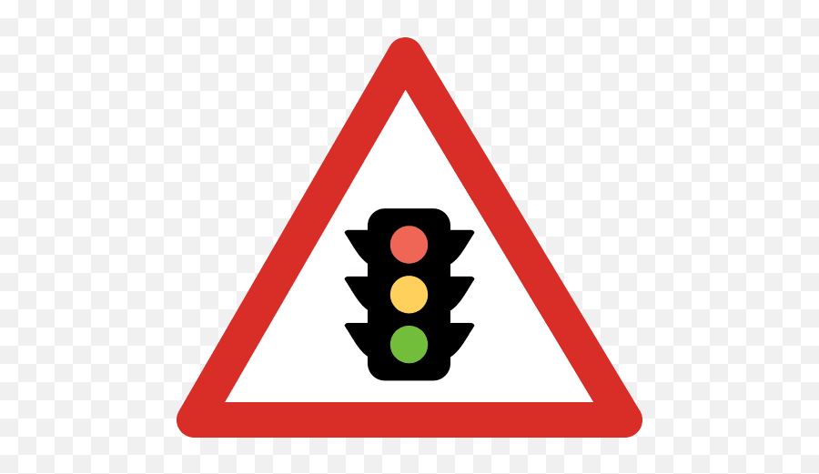 Stop Light Ahead Sign Icon Png And Svg Vector Free Download Emoji,Red Stop Sign Emoticon