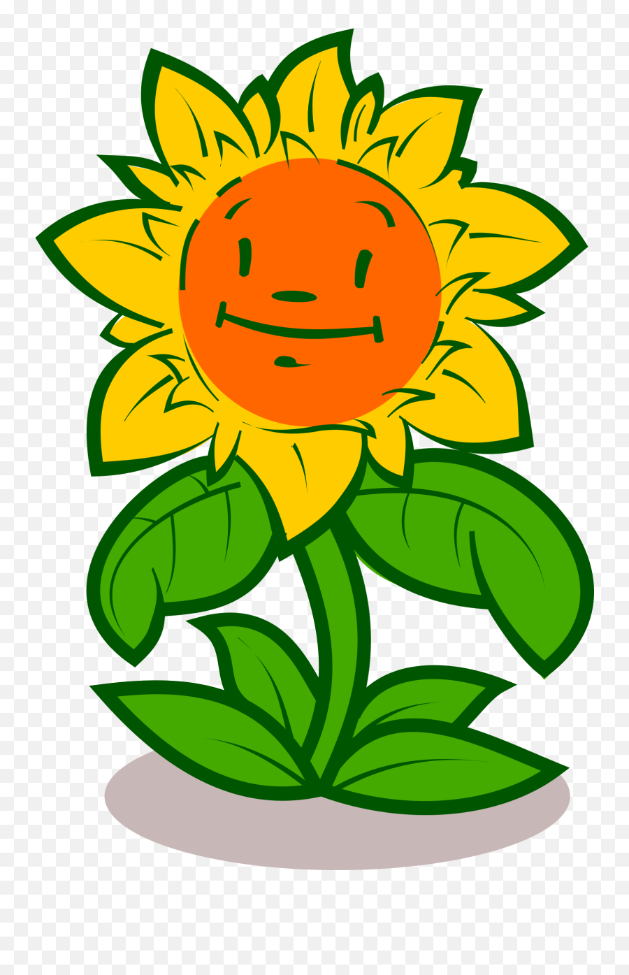 Plant Clipart Cartoon Plant Cartoon - Cartoon Flower With Face Emoji,Shrub Emoji