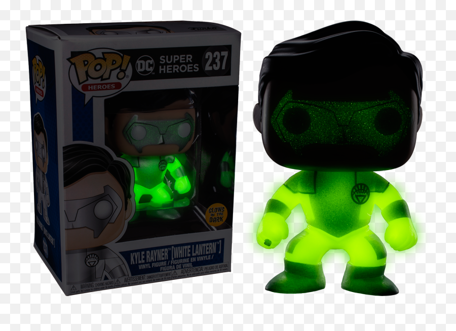 Green Lantern - White Lantern Kyle Rayner Glow In The Dark Pop Vinyl Figure Kyle Rayner Glow Pop Emoji,Lantern Corps Emotions