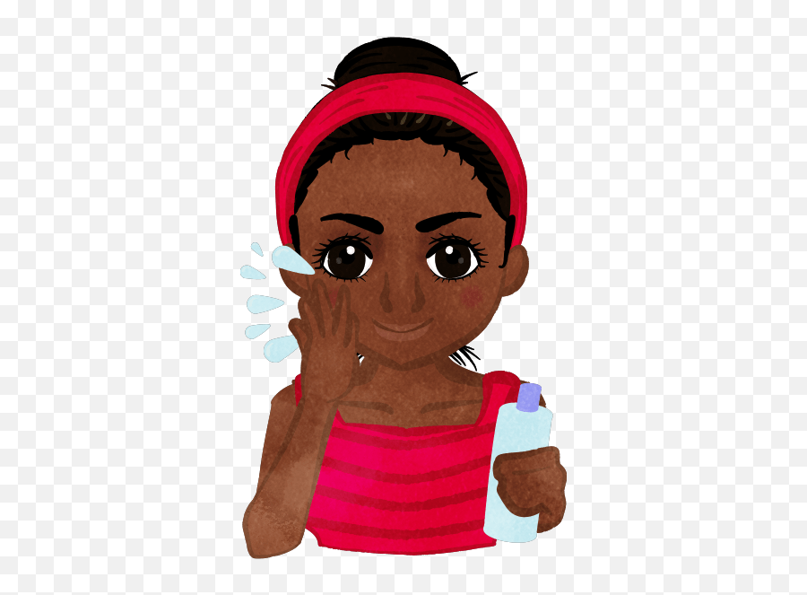 Lady Putting Skin Lotion On - Cute2u A Free Cute Emoji,Blak Girl Emoji