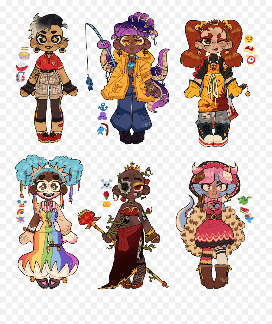 Emoji Adopts Open 46 By Equiz - Buzzlyart,6 Emoji