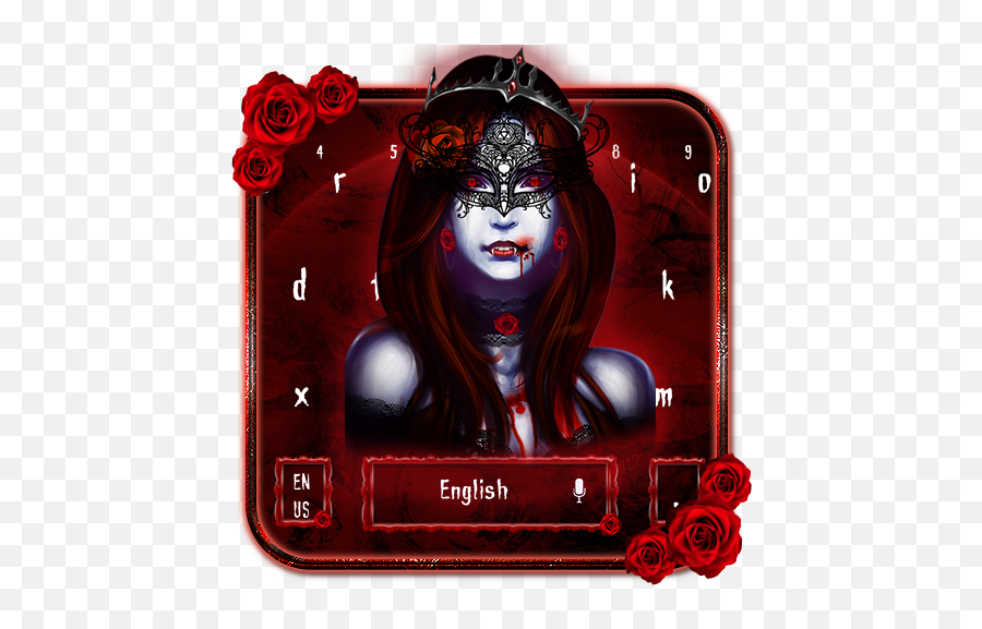 Bloody Red Vampire Keyboard Theme - Demon Emoji,Vampire Emoji Android