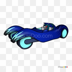 How To Draw Cat - Pj Mask Car Drawing Emoji,Car Mask Emoji