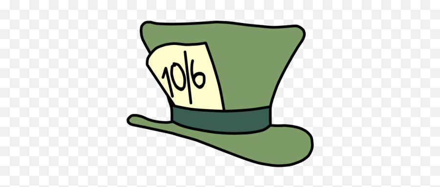 Mad Hatter Hat Clipart - Mad Hatter Hat Transparent Emoji,Mad Hatter Emoji