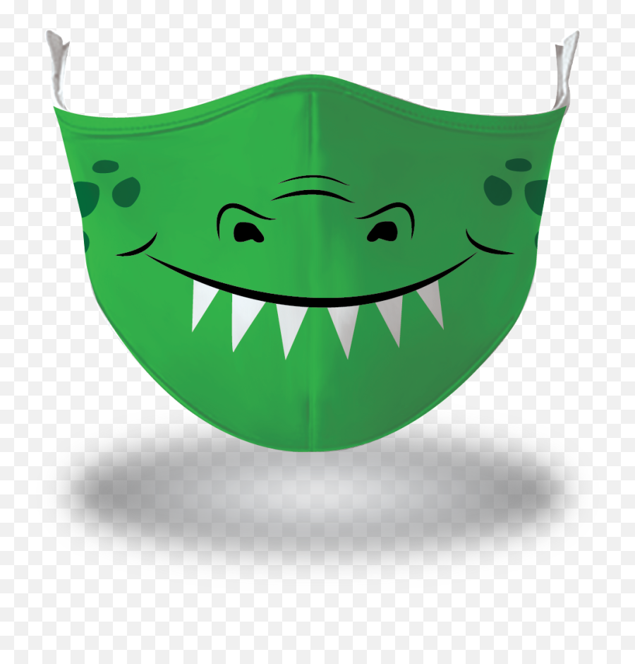 Crocodile Reusable Face Mask - Happy Emoji,Surgical Mask Emoji