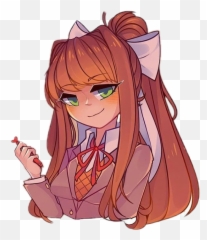 Monikaddlcmonikaddlc Sticker By Sayori - Ddlc Monika Fanart Emoji,Monika Emoji