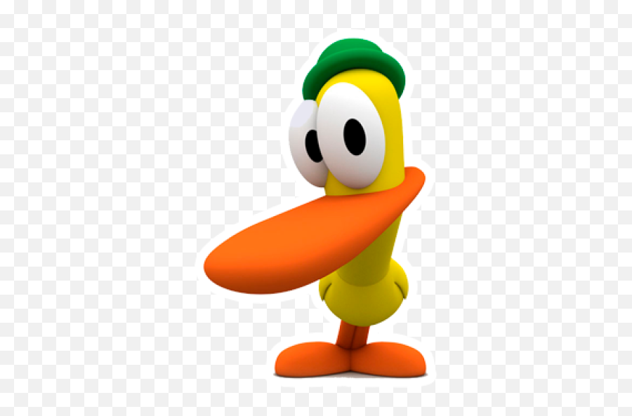 Sticker Maker - Pocoyo U0026 Friends Pato Pocoyo Png Emoji,Emoticon Dito Medio Whatsapp Download