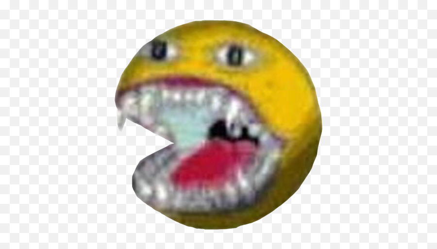 Creepy Emoji Teeth Spooky Sticker - Cursed Emoji Meme,Teeth Emoji