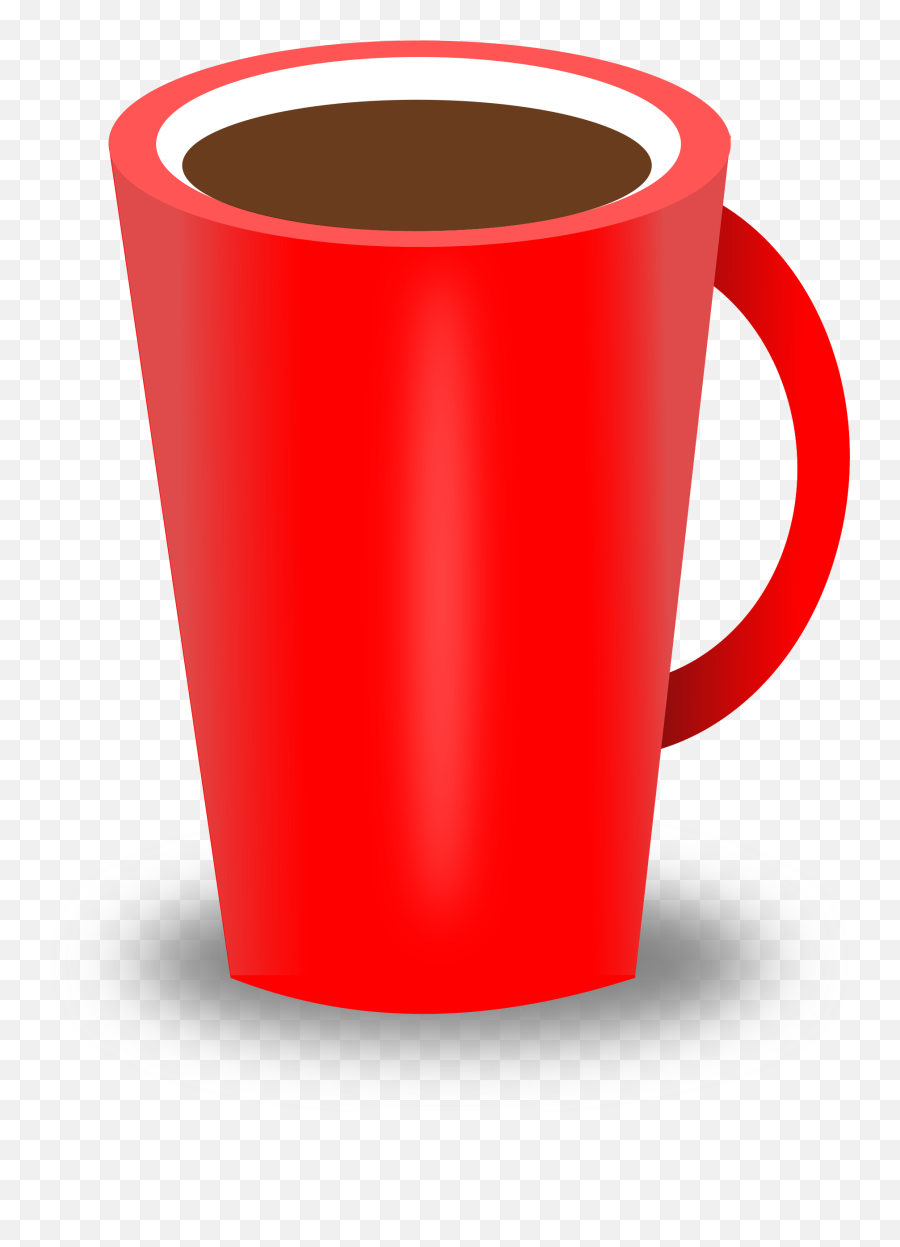 Clipart Red Coffee Cup - Coffee Cup Png Red Transparent Red Coffee Mug Clipart Emoji,Emoji Coffee Cups