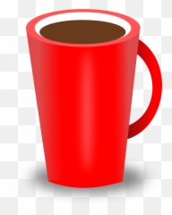 Clipart Red Coffee Cup - Coffee Cup Png Red Transparent Red Coffee Mug Clipart Emoji,Emoji Coffee Cups