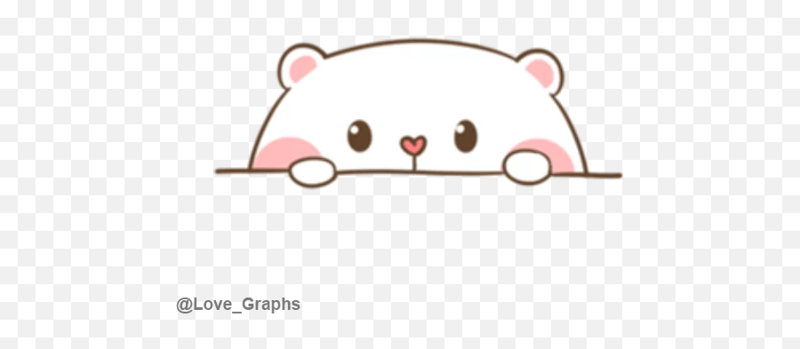 Puffy Bear Rabbit Love Graphs Stickers - Girly Emoji,Buffy Emoji