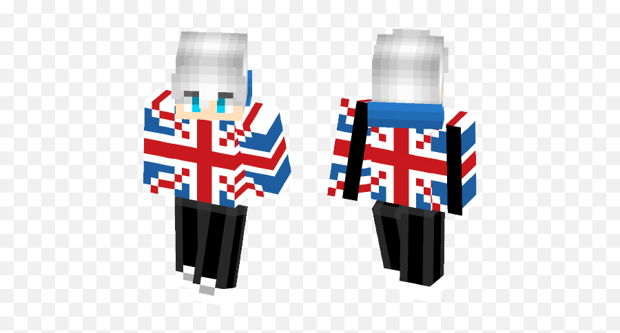 Download British Flag Minecraft - Cool British Boy Skin Minecraft Emoji,Emoji British Flag 007