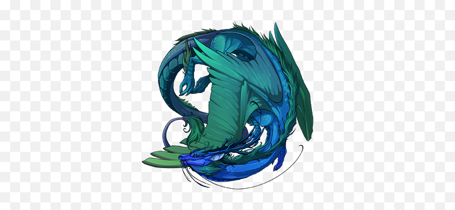 Mermaid Dragons Dragon Share Flight Rising - Green Dragons Flight Rising Emoji,Bad Dragon Emotions