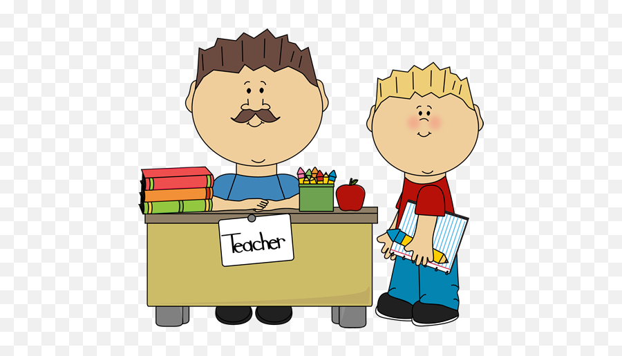 Teacher And Student Funny Cartoon - Student Teacher Clip Art Emoji,Teachers Dealing With Emotions Clip Art Funny