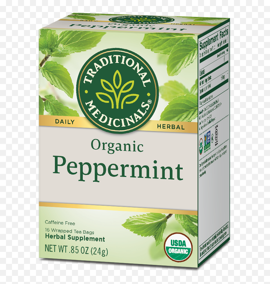 Traditional Medicinals Organic - Traditional Medicinals Peppermint Tea Emoji,What Emotion Does Mint Represent