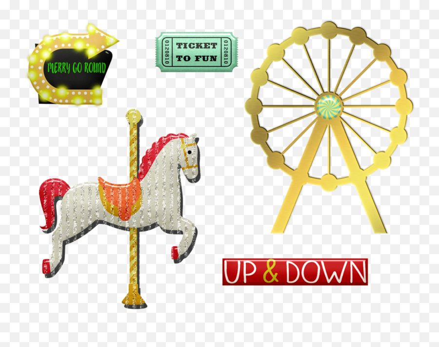Carousel Illustrations - Horse Supplies Emoji,Carousel Emoji