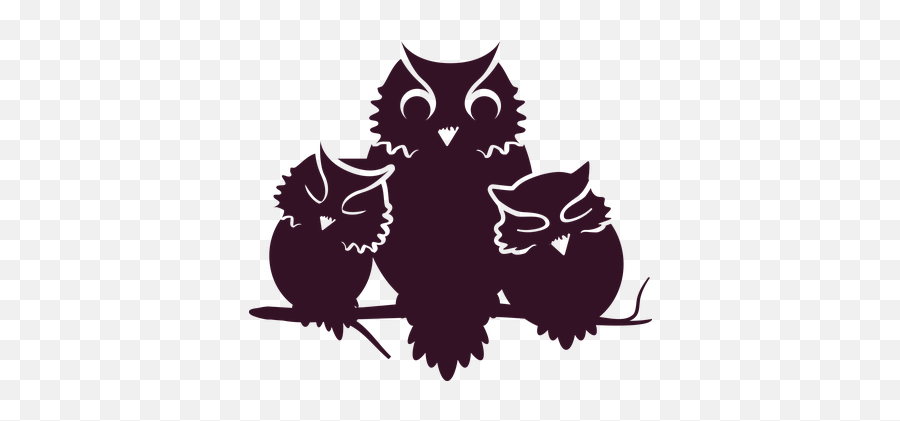 Free Chouette Owl Vectors - Owl And Baby Silhouette Emoji,Hoot Owl Emojis