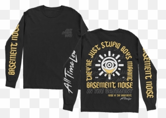 Just Stupid Boys Longsleeve - Band Merch All Time Low Emoji,Biys Graphic Emoji Long Sleeves
