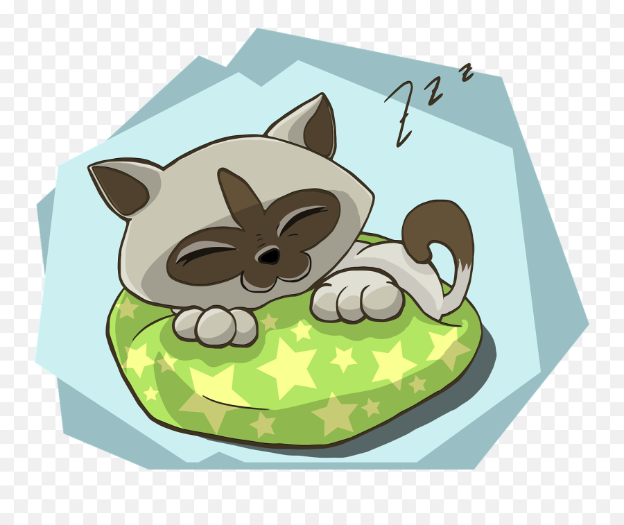 Free Sleep Bed Illustrations - Cat In The Cot Cartoon Emoji,Sleeping Cat Emoji