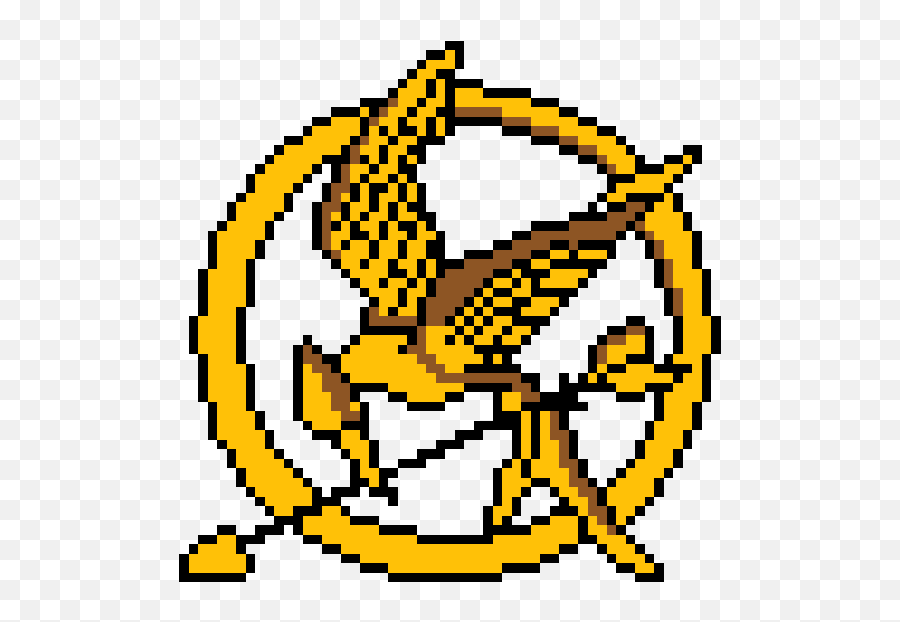 Hunger Games Logo Pixel Art Clipart - Hunger Game As Emoji,Emoji Sleepover